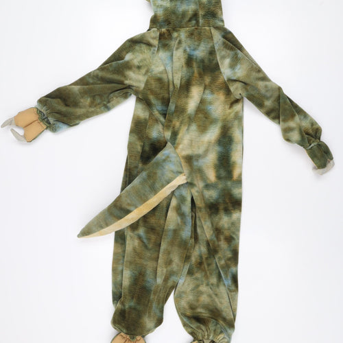 Natural History Museum Boys Green Dinosaur One Piece Hooded Nightwear 3-5 Years