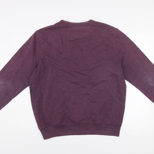 Marks and Spencer Men’s Purple Regular Fit Cotton Sweatshirt L