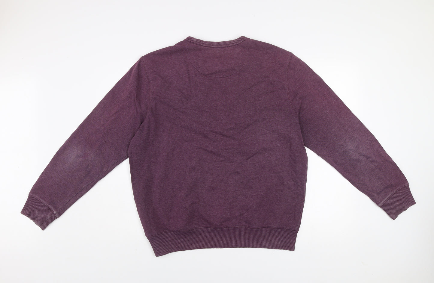 Marks and Spencer Men’s Purple Regular Fit Cotton Sweatshirt L