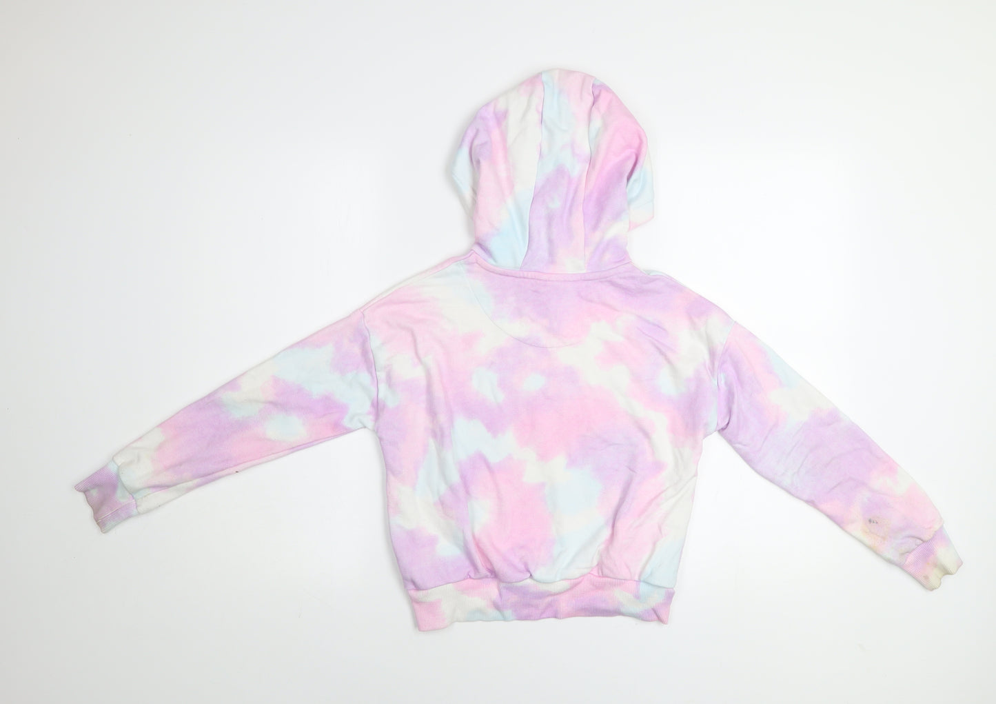 Disney Girls Multicoloured Tie Dye Stitch Pullover Hoodie 10-11 Years