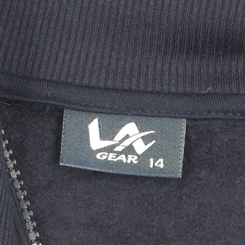 LA Gear Women's Blue Full Zip Fleece Jacket Size 14