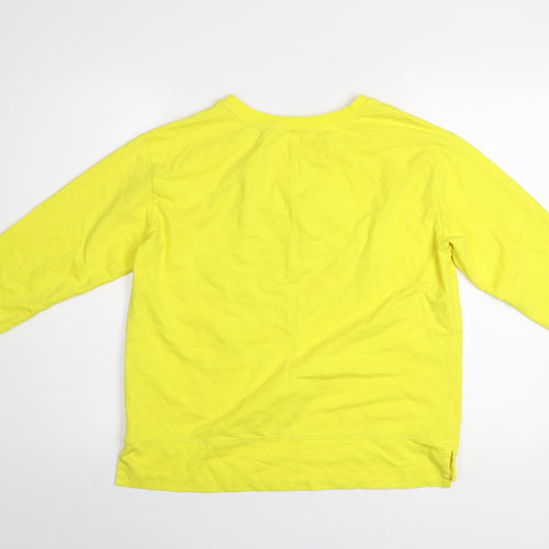 Sandwich Women Yellow Merci Mille Fois Pullover Sweatshirt M