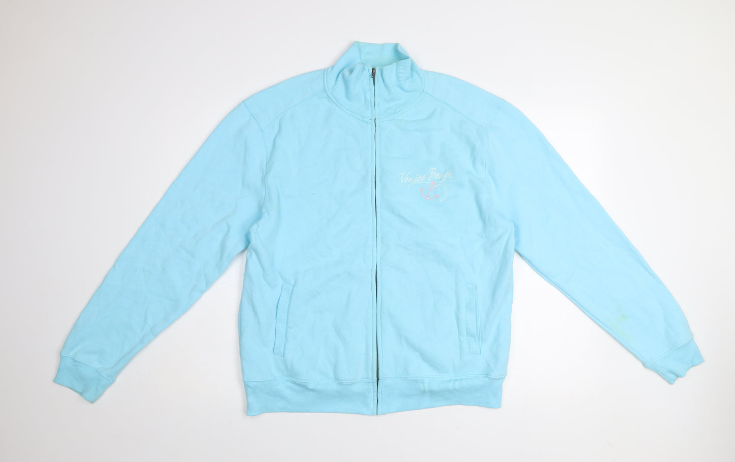 Blue 84 Women's Blue L Full Zip Casual Jersey Jacket