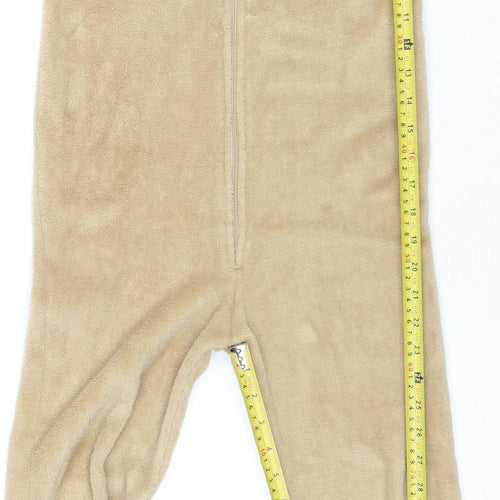 H&M Boys Star Wars Yoda Fleece One Piece Beige 6-8 Years Zip Hooded Pyjamas