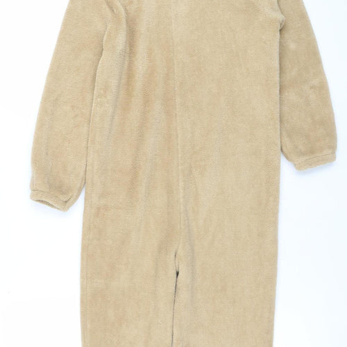 H&M Boys Star Wars Yoda Fleece One Piece Beige 6-8 Years Zip Hooded Pyjamas