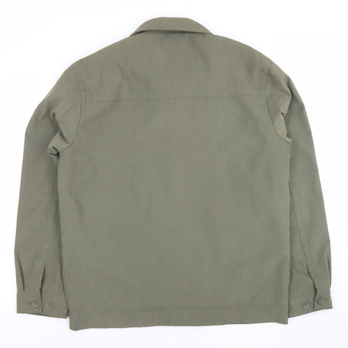 Greenwoods Men’s Green Polyester Casual Jacket Size M