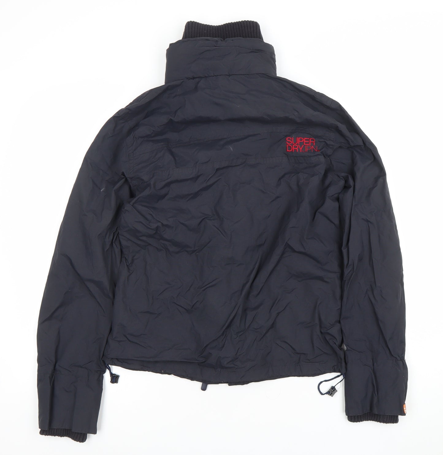 Superdry Women Black Large Double Black Label Full Zip Jacket