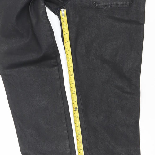 Diesel + Edun Women's Black Straight Denim Jeans Size 31 Regular Fit