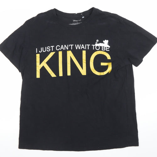 Disney Store Men’s Black The Lion King Graphic Cotton T-Shirt L