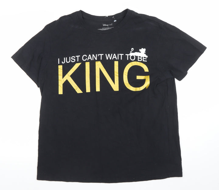 Disney Store Men’s Black The Lion King Graphic Cotton T-Shirt L