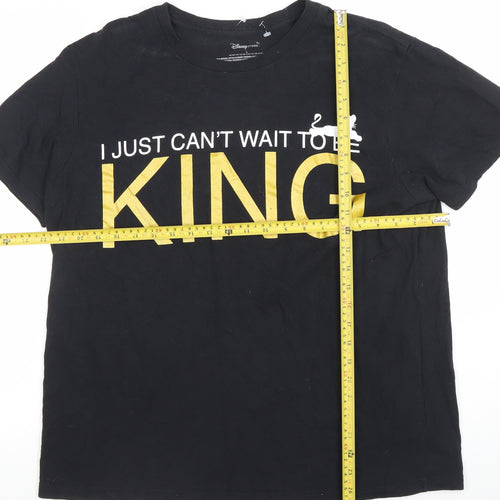 Disney Store Men’s Black The Lion King Graphic Cotton T-Shirt L