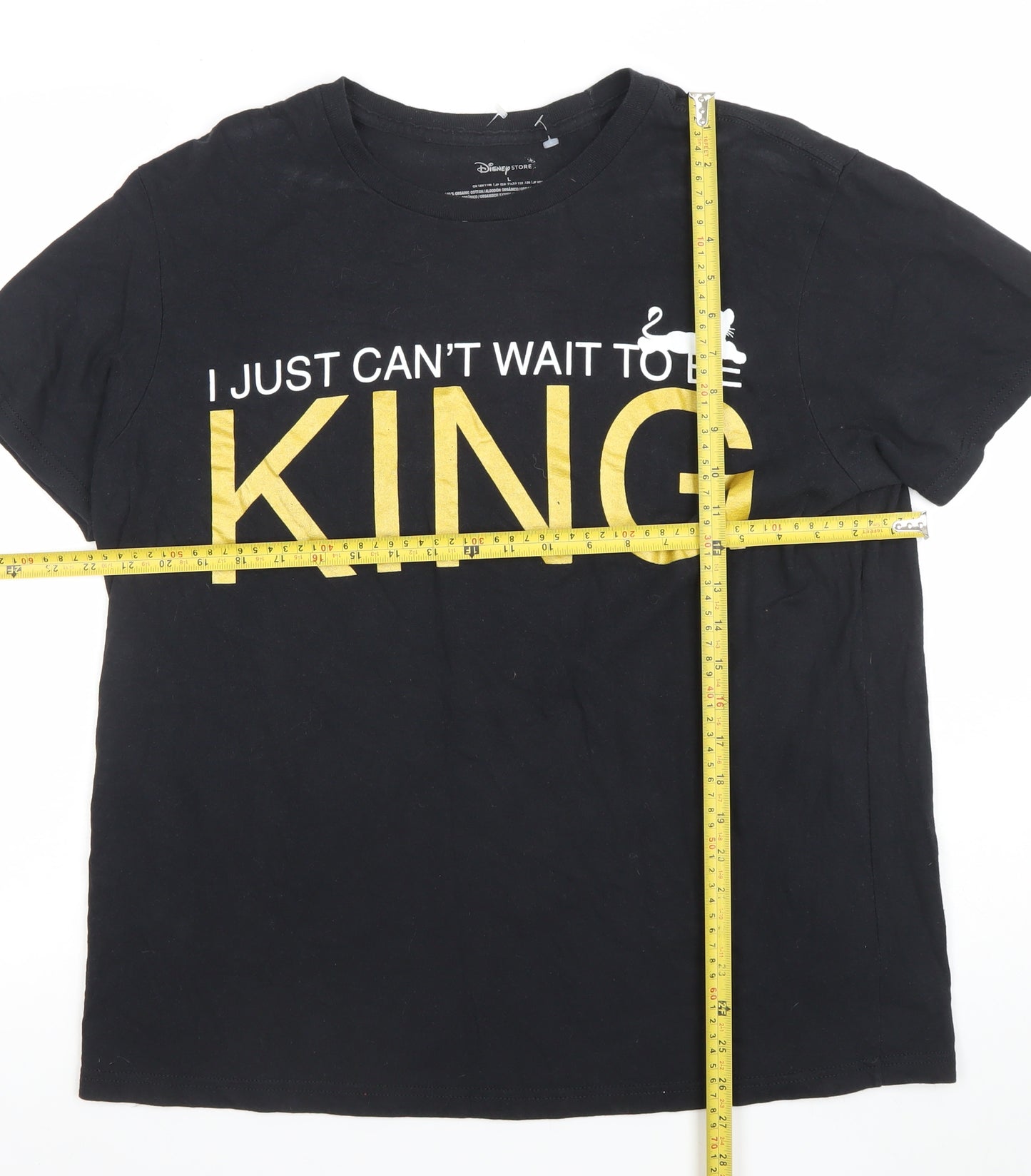 Disney Store Men’s Black The Lion King Graphic Cotton T-Shirt L