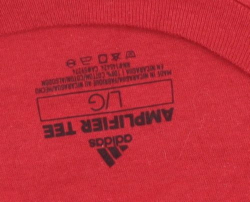 Adidas Men's Red Game On SJU 2019 Graphic T-Shirt Size L