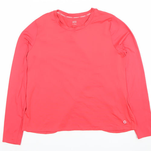 Marks and Spencer Women’s Pink Long Sleeve Active T-Shirt Size 14