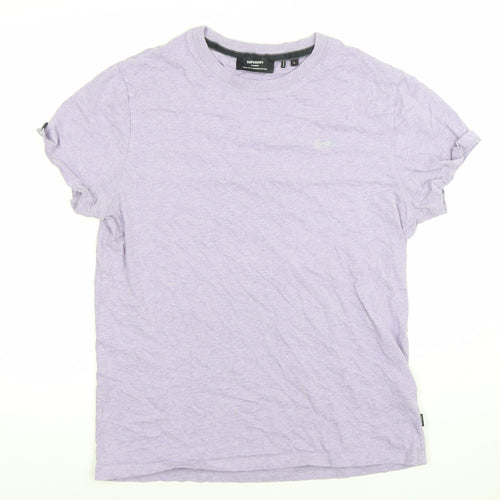 Superdry Studios Men's Lilac Organic Cotton Crew Neck T-Shirt Size L