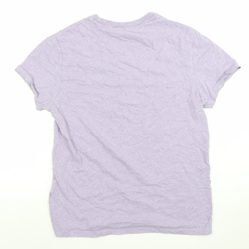 Superdry Studios Men's Lilac Organic Cotton Crew Neck T-Shirt Size L