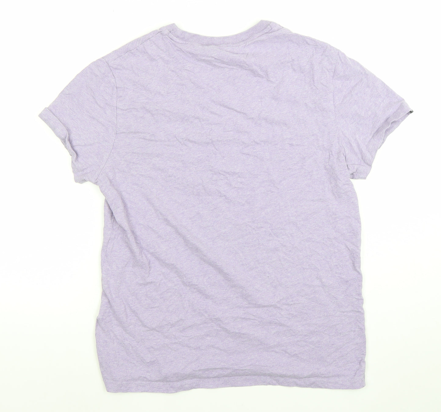 Superdry Studios Men's Lilac Organic Cotton Crew Neck T-Shirt Size L