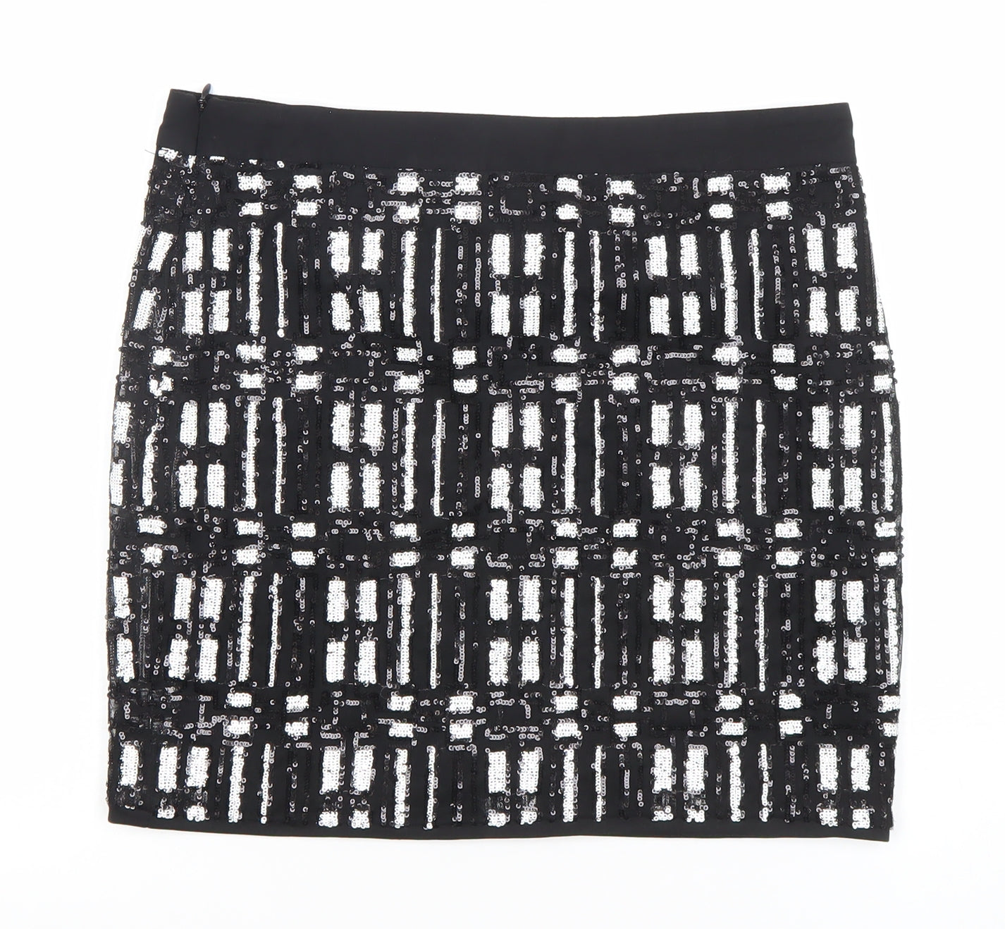 Vero Moda Women’s Black Sequin Pencil Mini Skirt Size 10