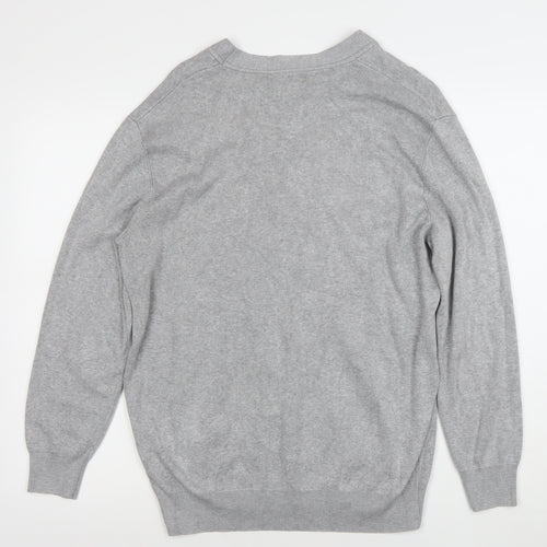 Zara Women’s Grey Viscose Blend Crew Neck Long Sleeve Jumper Size 14