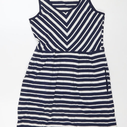 Mountain Warehouse Women’s Blue Striped Sleeveless Tank Dress Size 8