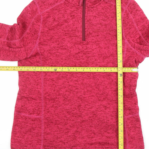 Mountain Warehouse Womens Pink Fleece Pullover Sweatshirt UK 10