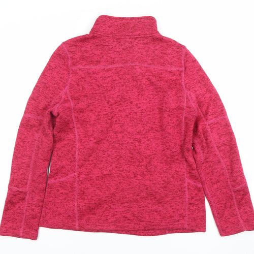 Mountain Warehouse Womens Pink Fleece Pullover Sweatshirt UK 10