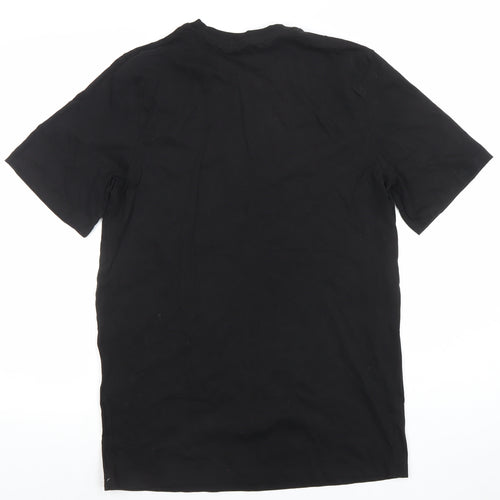 Jack & Jones Men's Black Crew Neck Cotton T-Shirt Size L