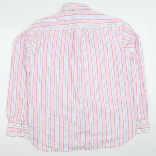 Tommy Hilfiger Men's Multicoloured Striped Long Sleeve Dress Shirt Size L