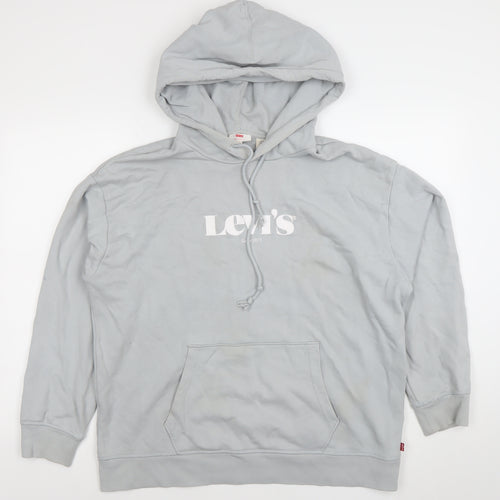 Levi’s Women’s Grey Pullover Hoodie XL Cotton Casual