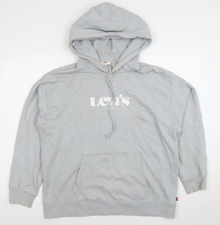 Levi’s Women’s Grey Pullover Hoodie XL Cotton Casual
