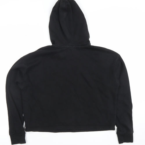Puma Womens Black XS Pullover Hoodie Sweatshirt Athletic Logo