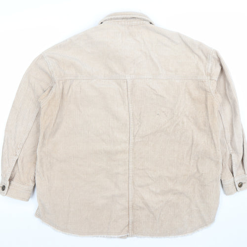 ZARA Women’s Beige Corduroy Button-Up Jacket XS