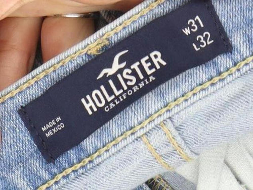 Hollister Men’s Light Blue Slim Fit Skinny Denim Jeans W31 L32