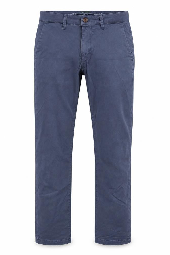 6th Sense Men's Blue Kansas Chino Trousers Size 34/34 Regular Fit