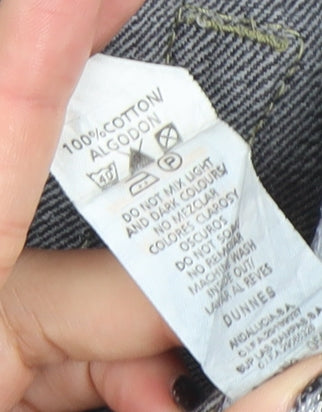 Dunnes Men's Black Denim Jeans Size 36W 32L Straight Fit Cotton