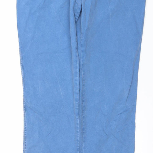 Bugatti Men's Blue Cotton Stretch Chino Trousers 34x34 Regular Fit