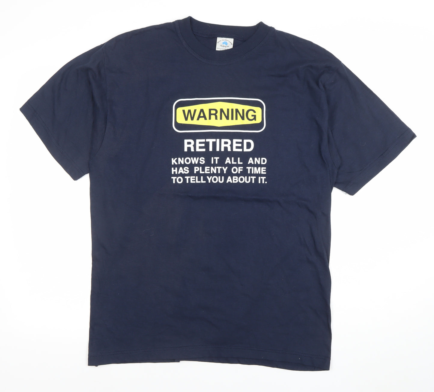 Great Southern Land Men's Blue Funny Graphic Cotton T-Shirt Size L
