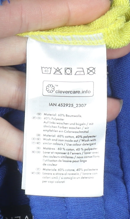 Livergy Men's Blue Sweat Shorts L 36in Elastic Waist Casual Sportswear