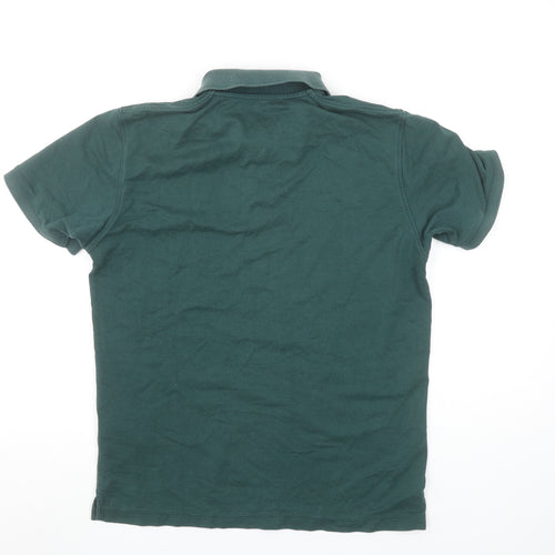 Uniqlo Men's Green Cotton Blend Short Sleeve Polo Shirt Size S