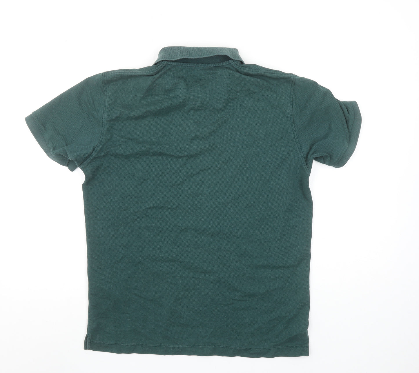 Uniqlo Men's Green Cotton Blend Short Sleeve Polo Shirt Size S