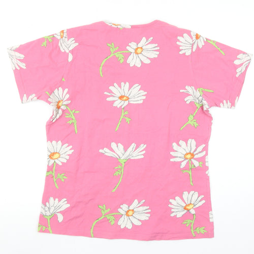 Jim Thompson Women’s Pink Floral Cotton T-Shirt XL