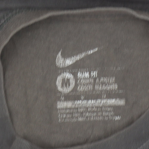Nike Men's Grey Portugal Football Graphic Crew Neck T-Shirt Size M