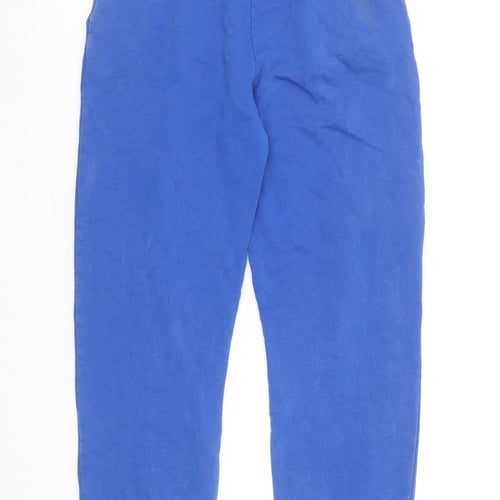 ZARA Women Blue Fanta Logo Jogger Sweatpants Size M Cotton Blend