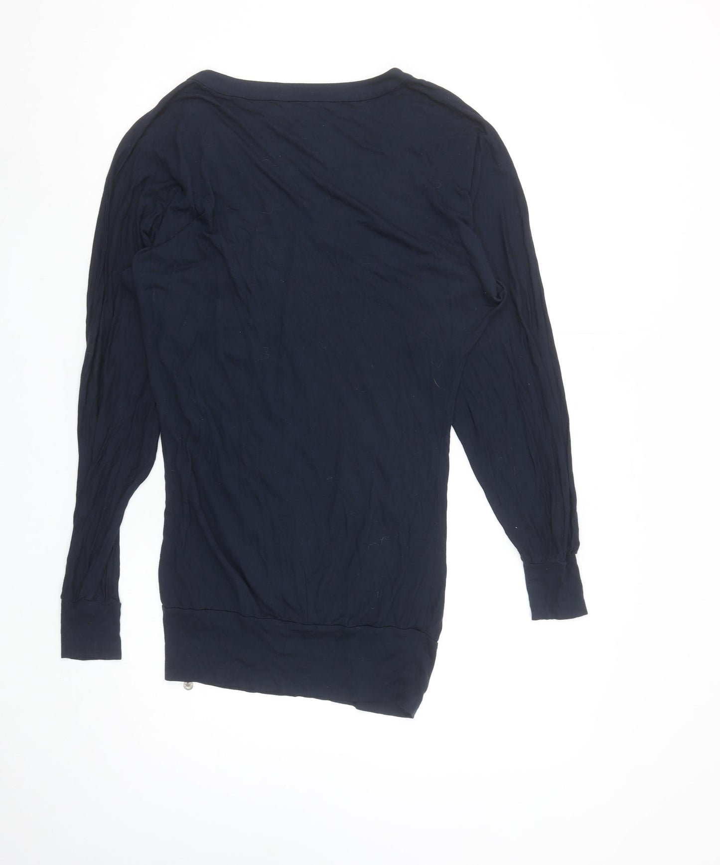 Ted Baker Women's Blue V-Neck Long Sleeve Tunic Blouse XS