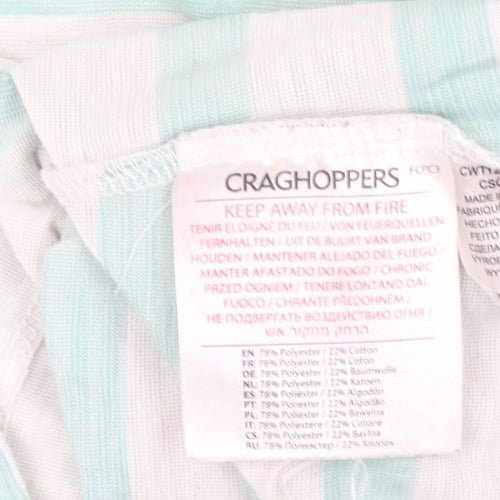 Craghoppers Women's Multicoloured Striped Long Sleeve T-Shirt Size 10