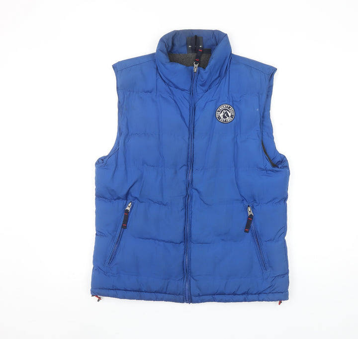 TOG24 Boys Blue Padded Bodywarmer Gilet 13 Years 158cm Polyester