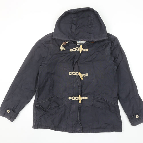 Seasalt Cornwall Women's Blue Hooded Toggle Jacket Size 12