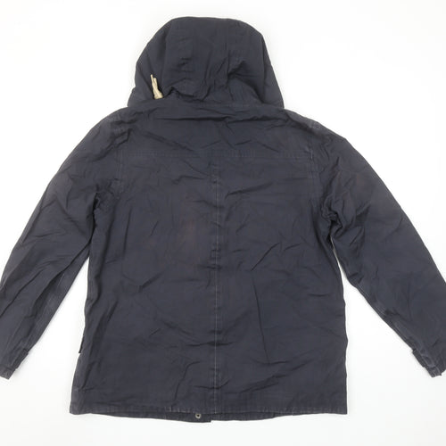 Seasalt Cornwall Women's Blue Hooded Toggle Jacket Size 12