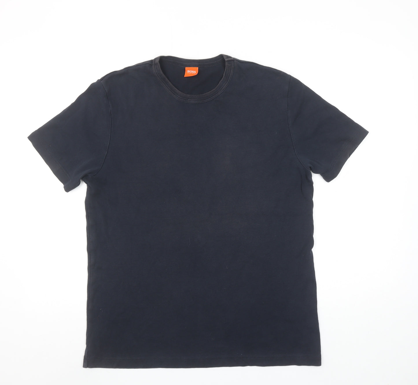 BOSS Men's Black XL Crew Neck Cotton Jersey T-Shirt