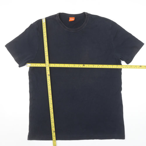 BOSS Men's Black XL Crew Neck Cotton Jersey T-Shirt
